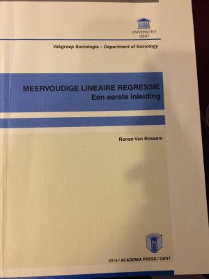 Meervoudige lineaire regressie - een eerste inleiding