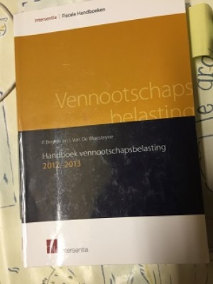 Handboek vennootschapsbelasting