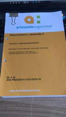 Geschiedenis Vakstudie 2