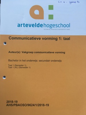 Communicatieve vorming 1: Taal