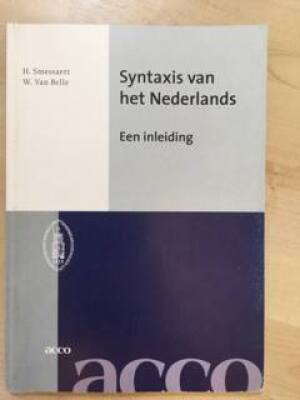 Syntaxis van het Nederlands. Een inleiding