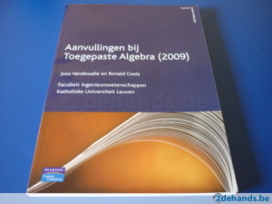 Aanvullingen bij Toegepaste Algebra (2009)