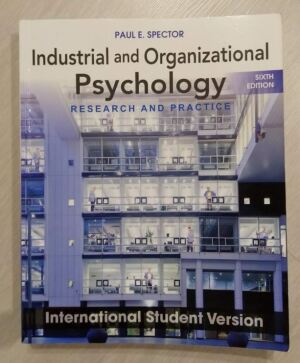 Industrial and Organizational Psychology