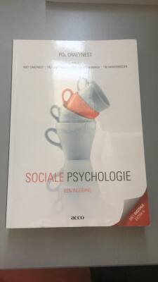 Sociale Psychologie: een inleiding