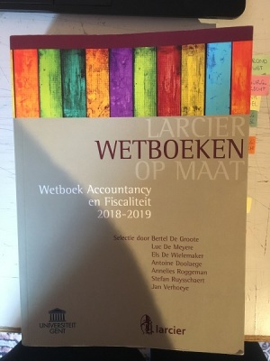 Wetboek Accountancy en Fiscaliteit (2018-2019)