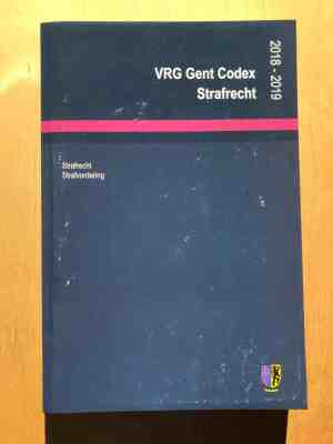 VRG Gent Codex Strafrecht 2018-2019