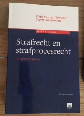 Strafrecht en strafprocesrecht - Boek I Strafrecht