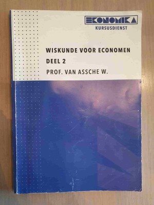 Wiskunde voor economen deel 2