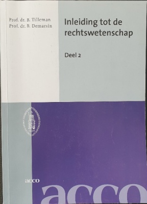 Inleiding tot de rechtswetenschappen deel 2