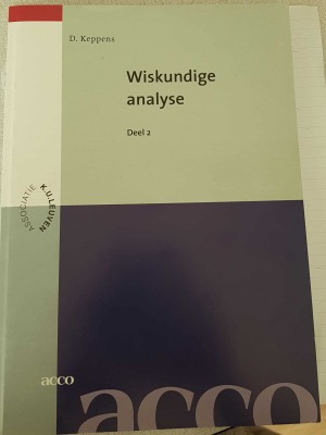 Wiskundige analyse Deel 2 (Industrieel Ingenieur KULeuven)