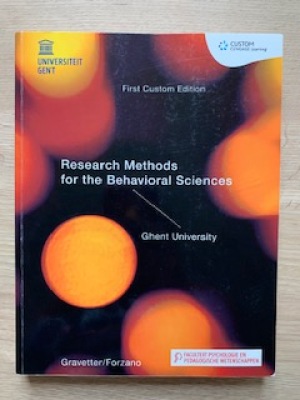 Research Methodes for the behavioral sciences