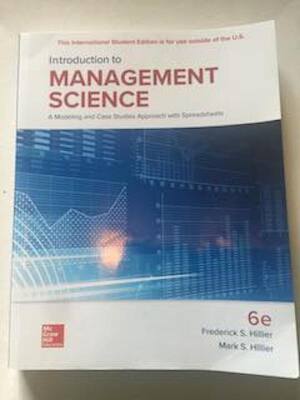 Introduction to management science 6th edition