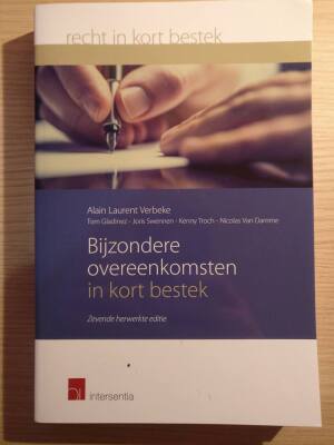 Bijzondere overeenkomsten in kort bestek