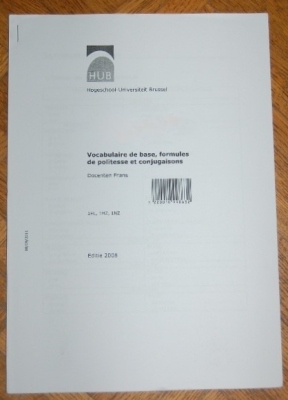 Frans I: Vocabulaire de base, formules de politesse et conjugaisons