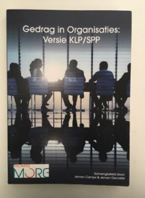 Gedrag in Organisaties, custom editie versie KLP/SSP
