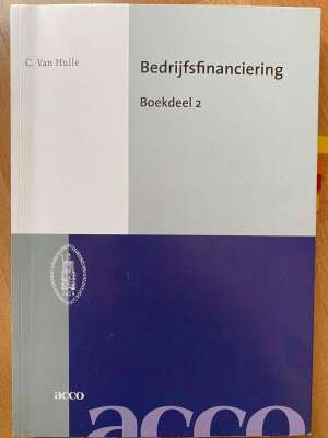 Bedrijfsfinanciering - Boekdeel 2