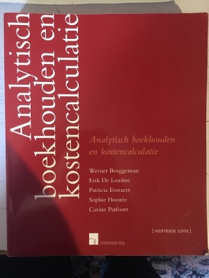 Analytisch boekhouden en kostencalculatie