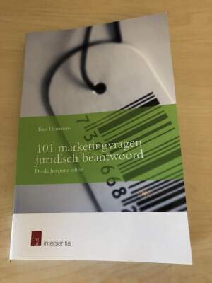 101 MARKETINGVRAGEN JURIDISCH BEANTWOORD