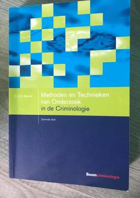Methoden en technieken van onderzoek in de criminologie