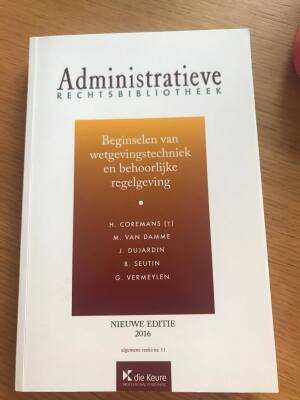 NIEUW Beginselen van wetgevingstechniek en behoorlijke regelgeving (nieuwe editie 2016)