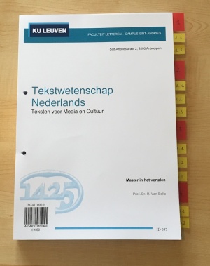 Tekstwetenschap Nederlands: teksten voor media en cultuur