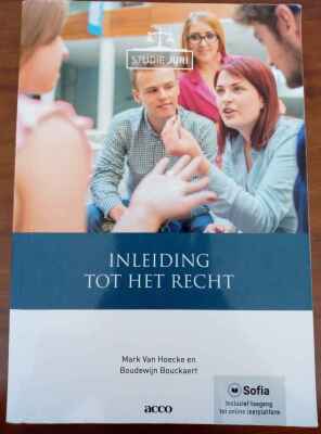 Inleiding tot het recht EDITIE 2017