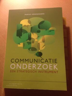 Communicatieonderzoek een strategisch instrument