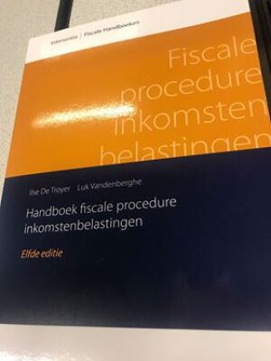 Fiscale Procedure inkomsten belastingen
