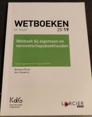 Wetboek bij algemene en vennootschapsboekhouden