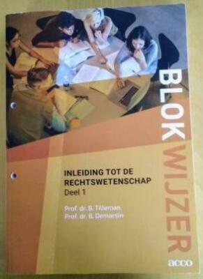 Inleiding tot rechtswetenschap - deel1