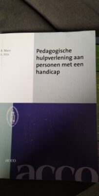 Pedagogische hulpverlening aan personen met een handicap