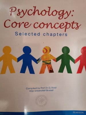 Psychologie core concepts - selected chapters