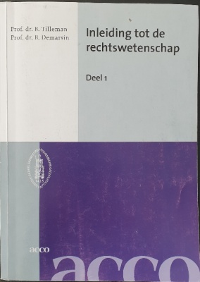 Inleiding tot de rechtswetenschap deel 1