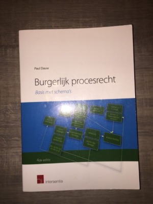 Burgerlijk procesrecht basis met schema's (4e editie)
