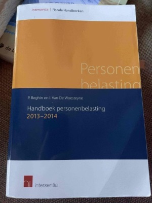 Handboek personenbelasting 2013-2014