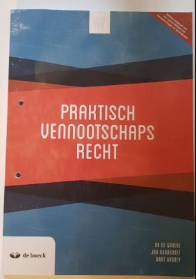 Praktisch Vennootschapsrecht, editie 2019