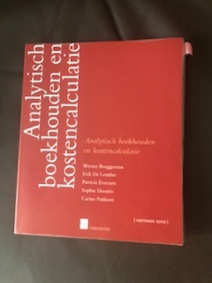 Analytisch boekhouden en kostencalculatie