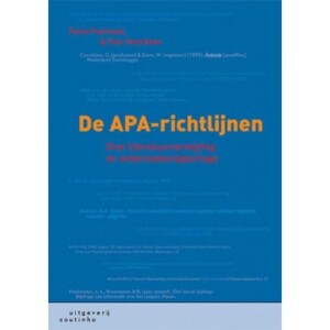 De APA-richtlijnen Over literatuurverwijzing en onderzoeksrapportage