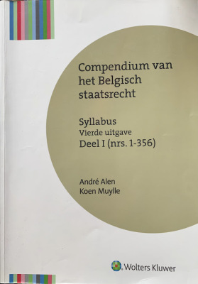 Compendium Belgisch Staatsrecht 2014 - Deel 1