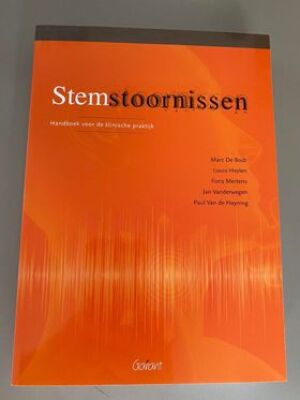 Stemstoornissen, handboek voor de klinische praktijk.