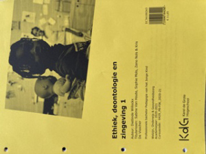 Ethiek,deontologie en zingeving 1