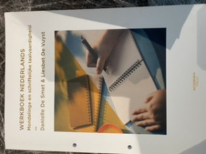 Werkboek Nederlands Mondelinge en schriftelijke taalvaardigheid