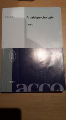 Arbeidspsychologie, deel 2
