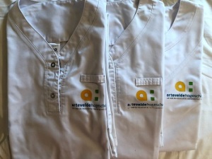 Witte stagebroek Artevelde