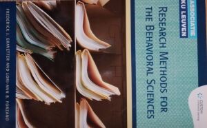 Research Methods for The Behavioral Sciences (Custom Edition)