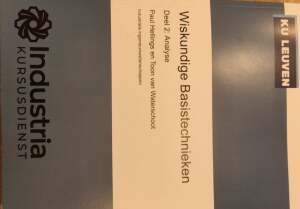 Wiskundige Basistechnieken Deel 2: Analyse