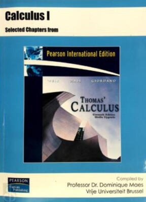 Thomas'Calculus Eleventh Edition (Selected Chapters - calculus 1)