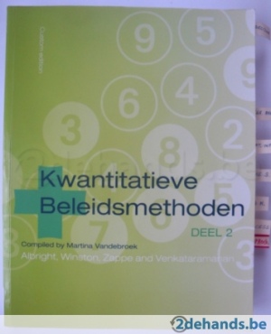 Kwantitatieve Beleidsmethoden Deel 2