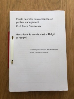 Geschiedenis van de staat in België