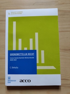 Grondwettelijk recht - Cursus tweede Bachelor Bestuurskunde 2019-2020